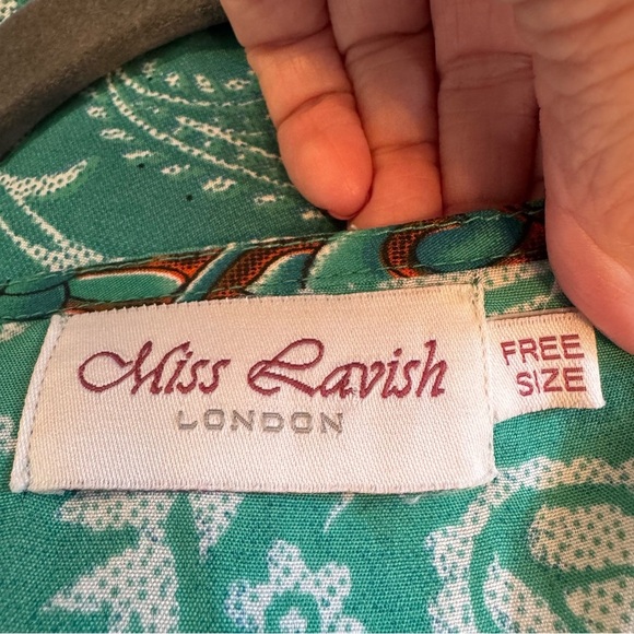 Miss Lavish London Maxi Kaftan Swim Cover Up Dress - Picture 7 of 7